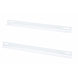 Perfil en L (paquete de 2) apto para armarios de pared de 600 mm de profundidad - blanco
