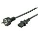 Cable de alimentación Schuko a C13 de 2 m, color negro