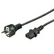 Cable de alimentación Schuko a C13 de 5 m, color negro
