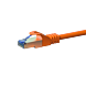 Cable de conexión CAT6a S/FTP (PIMF) de 2 m, color naranja