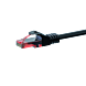 Cable de conexión UTP CAT6 de 2 m, negro - 100% cobre