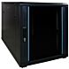 Armario para miniservidor de 12U con puerta de cristal, 600x1000x720 mm (ancho x profundidad x alto).