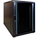 Armario para miniservidor de 15U con puerta de cristal, 600x1000x860 mm (ancho x profundidad x alto).
