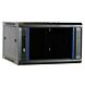 Armario de pared 6U sin montar con puerta de cristal 600x600x368 mm (Ancho x Profundidad x Alto)