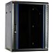 Armario de pared de 15U sin montar con puerta de cristal de 600x600x770 mm (ancho x profundidad x alto)