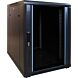 Armario para miniservidor de 15U con puerta de cristal, 600x600x860 mm (ancho x profundidad x alto).