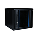 Armario para servidores de 10 pulgadas y 6U con puerta de cristal, 370 x 450 x 370 mm (ancho x profundidad x alto).