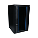 Armario para servidores de 10 pulgadas y 12U con puerta de cristal, 370 x 450 x 618 mm (ancho x profundidad x alto).