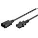Cable de alimentación C13 a C14 de 0,50 m, color negro