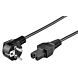 Cable de alimentación en ángulo recto Schuko a C15 de 2 m, negro