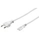 Cable de alimentación con enchufe europeo a C7, 3 m, blanco