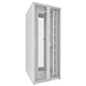 Armario de servidor blanco de 42U con puertas delanteras y traseras dobles perforadas 800x1000x2000mm (AnxPrxAl)