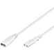 Cable de alimentación C7 a C8 de 2 m, blanco