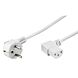 Cable de alimentación angular Schuko a C13 de 1,50 m, blanco