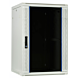 Armario de pared blanco de 27U con puerta de cristal de 600x600x1300 mm (ancho x profundidad x alto)