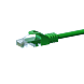 Cable de conexión UTP CAT5e de 20 m, color verde - 100 % cobre
