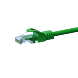 Cable de conexión UTP CAT5e de 30 m, color verde - 100 % cobre