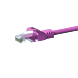 Cable de conexión UTP CAT5e de 0,50 m, color rosa - 100 % cobre