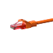 Cable de conexión UTP CAT6 de 0,25 m, color naranja - 100 % cobre