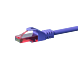 Cable de conexión UTP CAT6 de 15 m, color morado - 100 % cobre