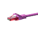 Cable de conexión UTP CAT6 de 0,25 m, color rosa - 100 % cobre