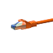 Cable de conexión CAT6a S/FTP (PIMF) de 3 m, color naranja