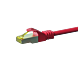 Cable de conexión Cat7 S/FTP (PIMF) de 15 m, color rojo