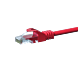 Cable de conexión UTP CAT5e de 0,50 m, rojo - CCA