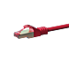 Cable de conexión CAT6 S/FTP (PIMF) de 50 m, color rojo 