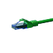 Cable de conexión UTP CAT6a de 0,50 m, color verde - 100 % cobre