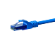 Cable de conexión UTP CAT6a de 0,25 m, azul - 100 % cobre