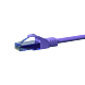 Cable de conexión UTP CAT6a de 20 m, color morado - 100 % cobre