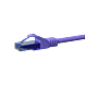 Cable de conexión UTP CAT6a de 50 m, color morado - 100 % cobre