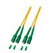 Cable de fibra óptica dúplex OS2 SC/APC-SC/APC de 2 m