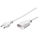 Cable de extensión de alimentación con enchufe europeo de 5 m, color blanco