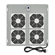 Paquete de ventiladores con 4 ventiladores y termostato, apto para armarios de servidores exteriores.