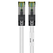 Cable de conexión Cat8 S/FTP (PIMF) de 0,50 m, color blanco