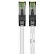 Cable de conexión Cat8 S/FTP (PIMF) de 1 m, color blanco