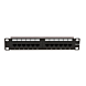 Panel de conexión UTP CAT6a de 10 pulgadas - 12 puertos