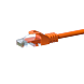 Cable de conexión UTP CAT5e de 5 m, color naranja - 100 % cobre