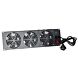 Paquete de ventiladores con 3 ventiladores aptos para colocar entre los postes verticales - 3U