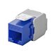 Conector Keystone UTP CAT6a - Sin herramientas - Azul