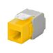 Conector Keystone UTP CAT6a - Sin herramientas - Amarillo