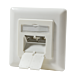 Caja de empotrar CAT6 UTP/STP, color marfil