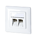 Placa frontal Keystone, blanca