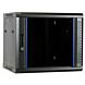 Armario de pared de 9U con puerta de cristal de 600x450x500 mm (ancho x profundidad x alto)