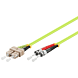 Cable de fibra óptica SC-ST OM5 (optimizado para láser) de 0,50 m