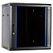 Armario de pared de 12U con puerta de cristal de 600x450x635 mm (ancho x profundidad x alto)