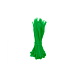 Bridas para cables de 140 mm, color verde - 100 unidades