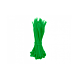 Bridas para cables de 200 mm, color verde - 100 unidades
